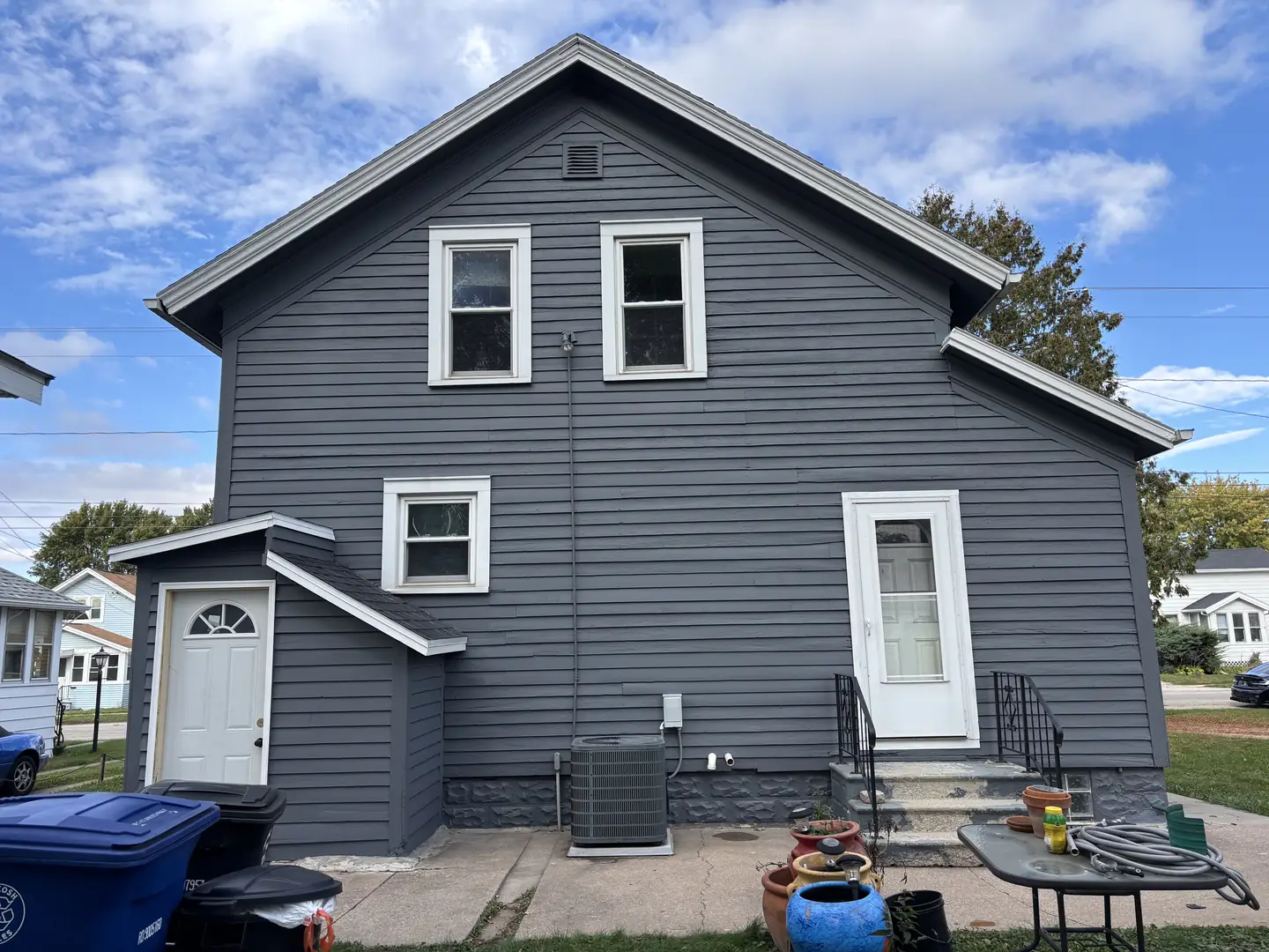 Farmhouse rear elevation, after