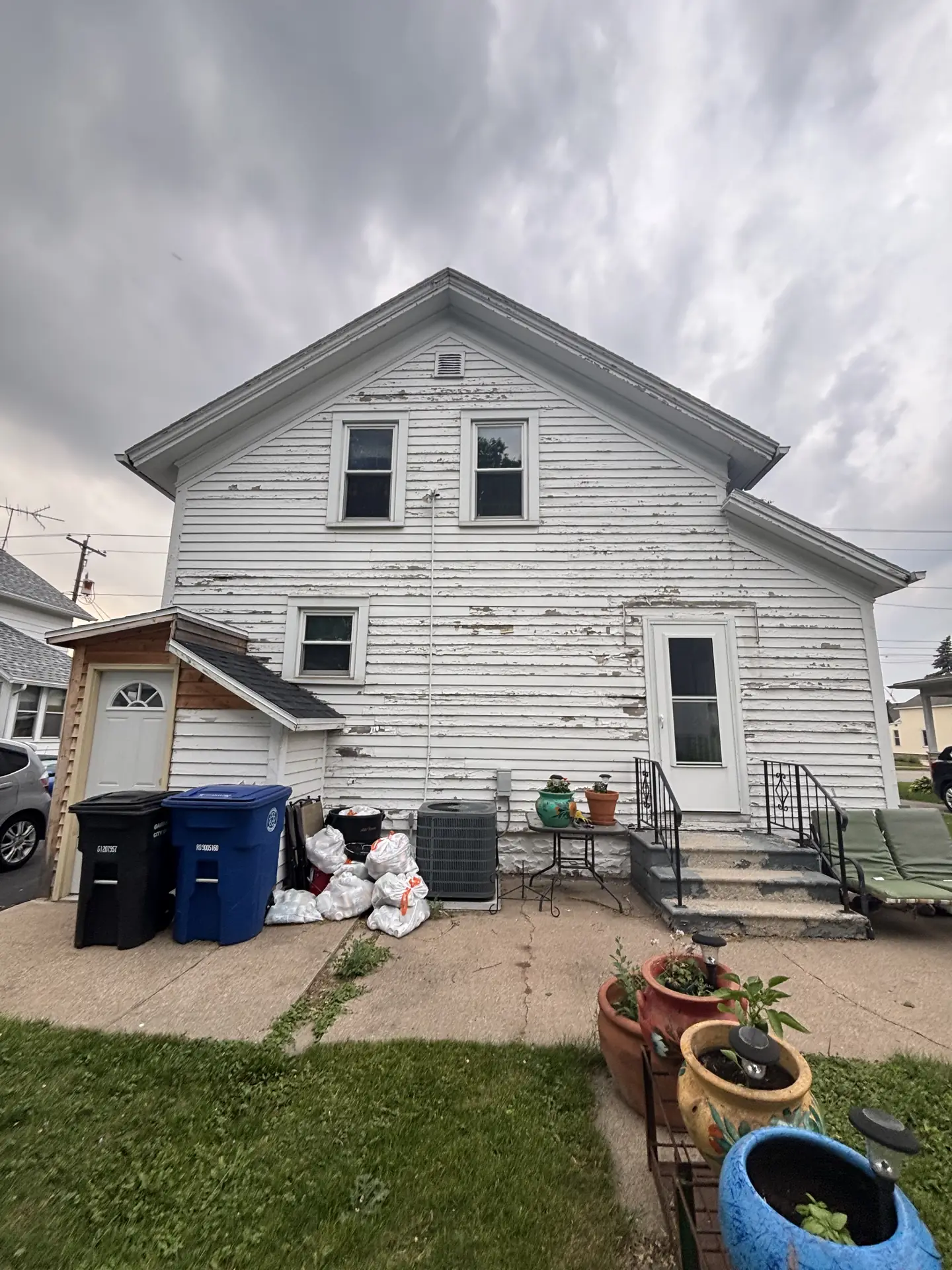 Farmhouse rear elevation, before