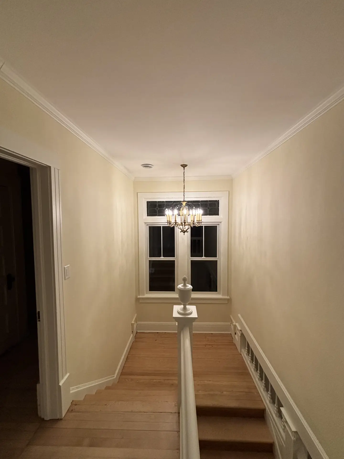 Upstairs hall and landing, after